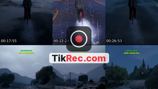TikTok live: Cycling in GTA V (Rainy vibe) by @i.didz_