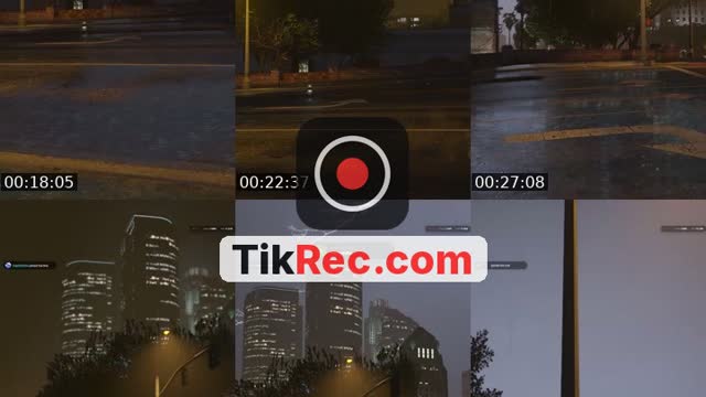 TikTok live: POV You walk in the rain at nigh by @rynxd19