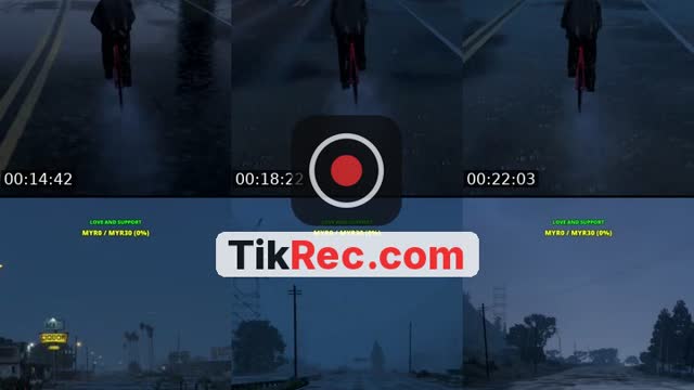 TikTok live: Cycling in GTA V (Rainy vibe) by @i.didz_