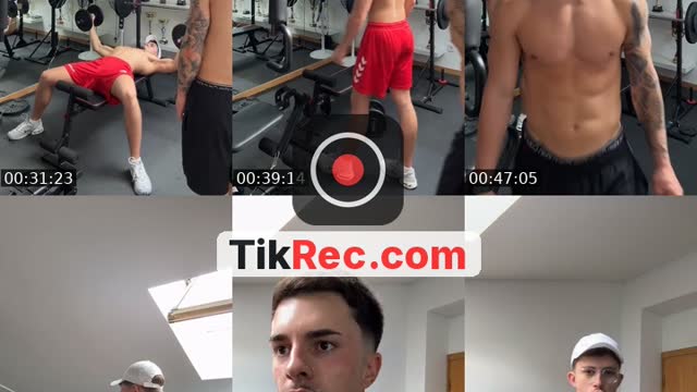 TikTok live: peito e bícep ⚡️| Home Gym by @dinislopes.05