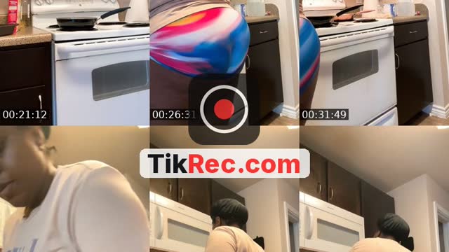 TikTok live: Cook breakfast w me and clean by @dammshootiee
