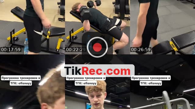 TikTok live: Chest day by @ofisnoy