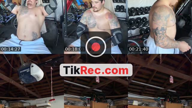 TikTok live: Garage gym fun🫡 by @db_fitness5