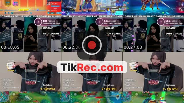 TikTok live: open mabar linkdbio by @krystalyqt