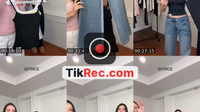 TikTok live: เติมสต๊อคกางเกงยีนส์แล้ว by @quince.bkk