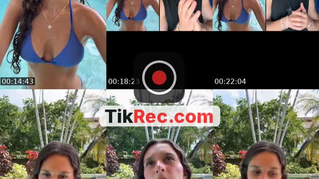 TikTok live: Pool day! by @sophia.streams1