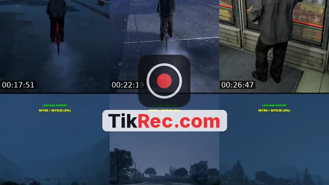 TikTok live: Cycling in GTA V (Rainy vibe) by @i.didz_