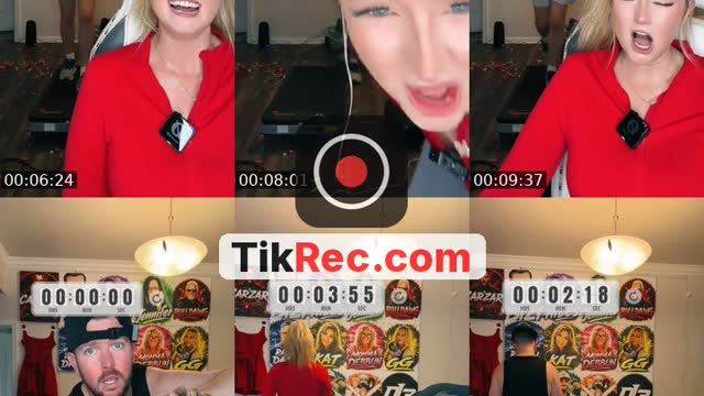 TikTok live: Treadmill couple by @jimmyspeedway