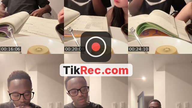TikTok live: come eat w us🤍 by @morezzzplz