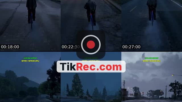 TikTok live: Cycling in GTA V (Rainy vibe) by @i.didz_