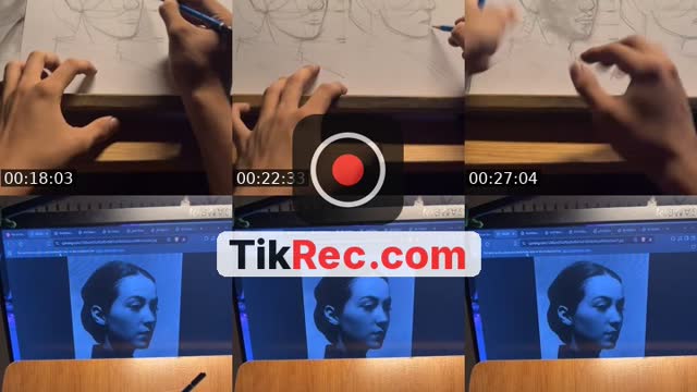 TikTok live: charcoal x loomis method tuts by @cedrickplopinio