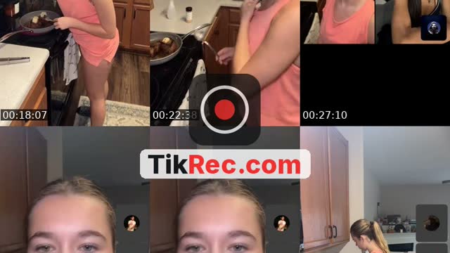 TikTok live: cooking again by @laurennnkathrynnn