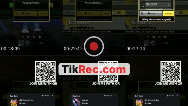 TikTok live: Bloxfruits live by @gamrrrrobot