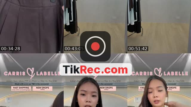 TikTok live: CARRISLABELLE NEWAUNCH by @celestljy