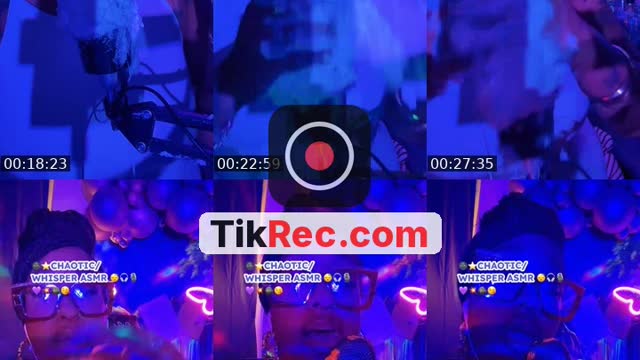 TikTok live: 🌚⭐️CHAOTIC/WHISPER ASMR 😴￼🎧🎙️💜 by @ashaleena_geneva