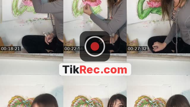 TikTok live: Drawing! by @annemar.e