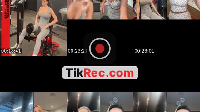 TikTok live: Gym time by @nadjamuzur