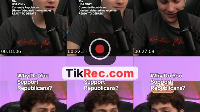 TikTok live: debating MAGA by @parkergetajob