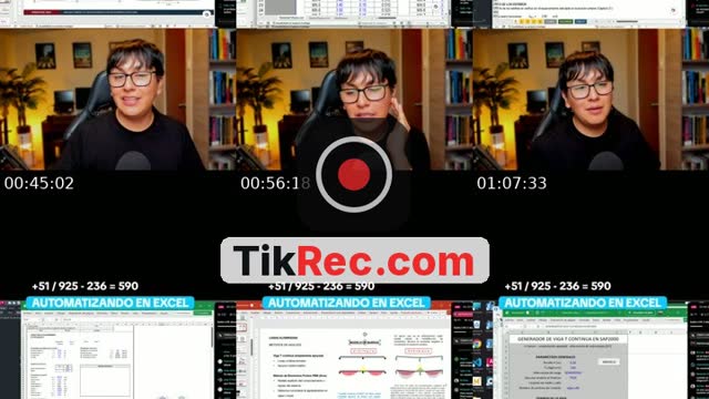 TikTok live: Automatizando calculos en excel by @structural_tech