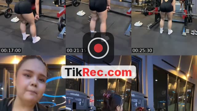 TikTok live: Leg day by @hanyinyaya