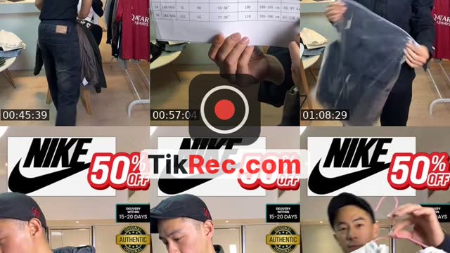 TikTok live: NIKE APPARELS by @johnlone_88