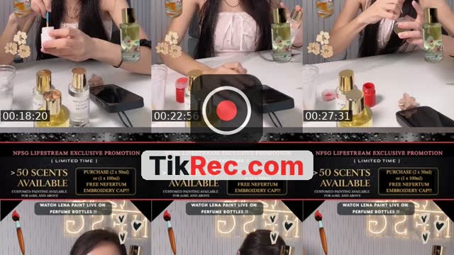 TikTok live: Perfume promo by @nefertumsg
