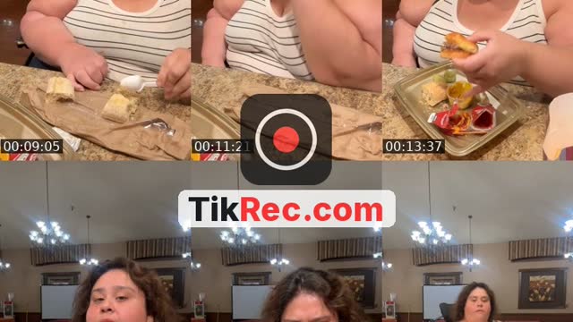 TikTok live: cheesecake factory mukbang by @xiothedreamer