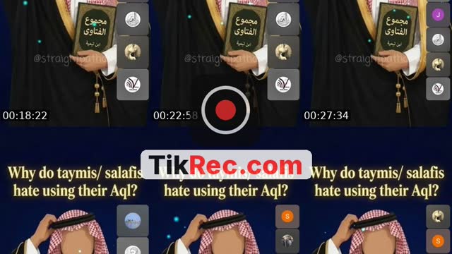 TikTok live: anti taymi by @straightpathdawah