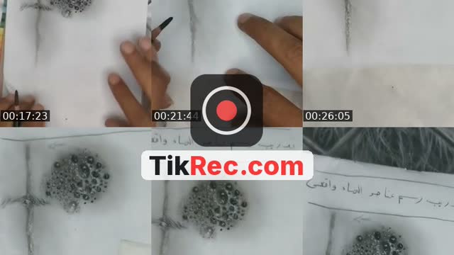 TikTok live: تدريب رسم عناصر الماء واقعي by @zayed.art