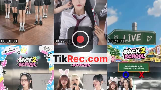 TikTok live: back2skool w KR IDOLS! by @blank.s9