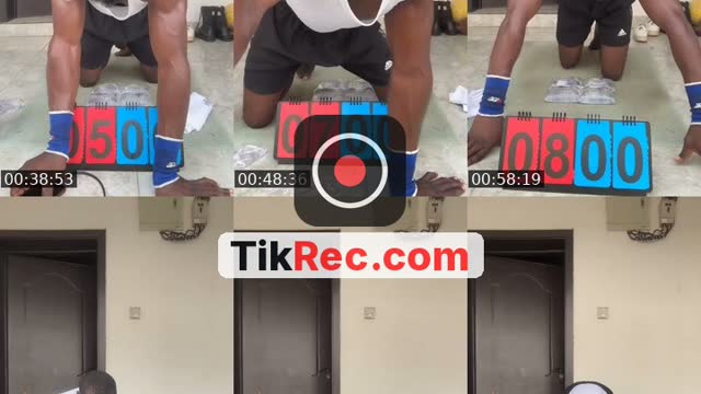 TikTok live: 2000 pushups can I survive? by @coach_demas.sb