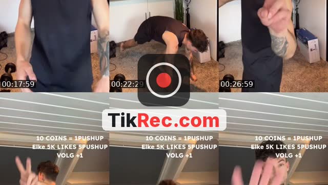 Netherlands TikTok live: 10 COINS = 1PUSHUP by @gymothynl