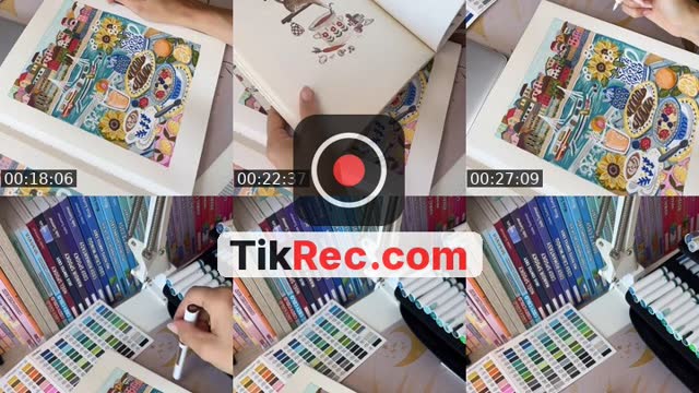 TikTok live: Coloriage by @marineachill