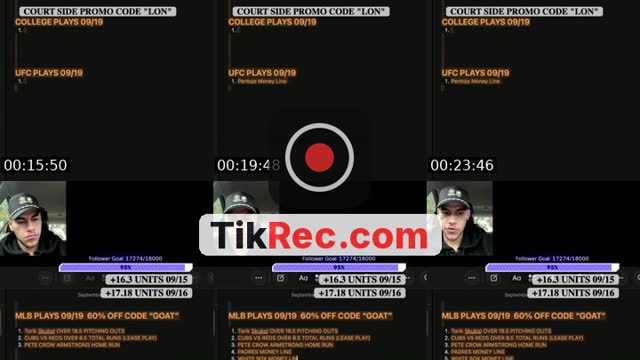 TikTok live: MLB/CFB TALK by @parlaylon