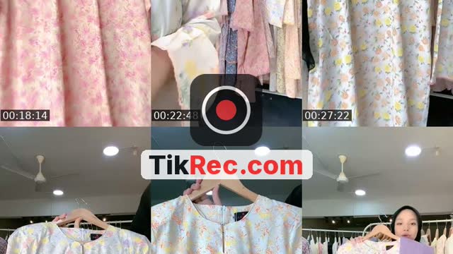 TikTok live: KURUNG MODEN LOOSE CORAK BARUU🍓🤍 by @zahracottonhq