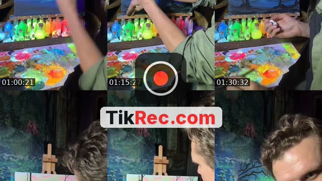 TikTok live: Painting Glowing Worlds by @joachim.ingulstadart