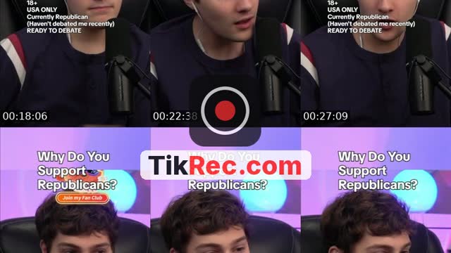 TikTok live: debating MAGA by @parkergetajob