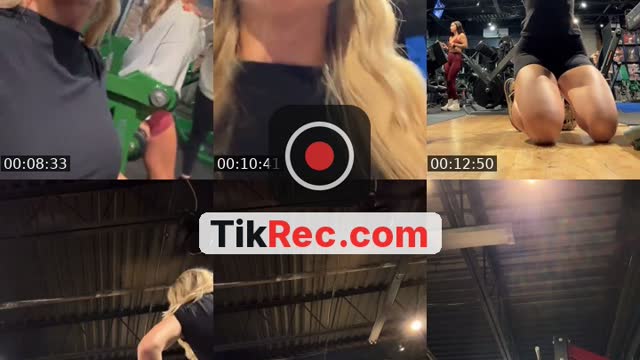 TikTok live: Optimum gym post training 🍑💗 by @liaconno