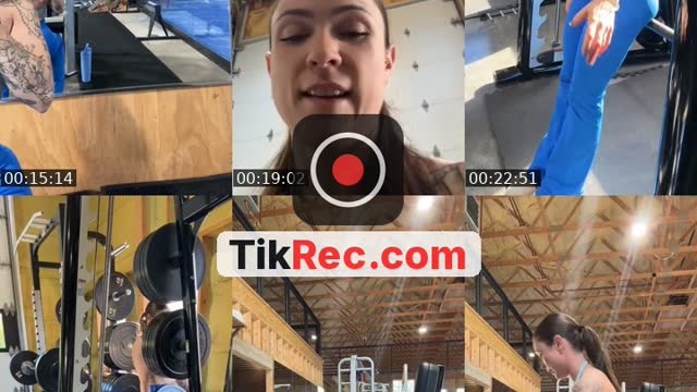 TikTok live: Back  Leg Workout by @miriamdowlingg