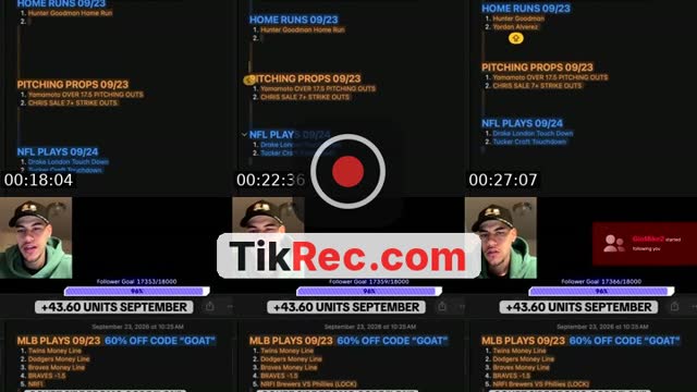 TikTok live: MLB/CFB TALK by @parlaylon