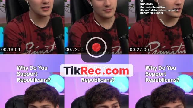 TikTok live: debating MAGA by @parkergetajob