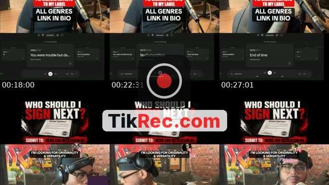 TikTok live: Who should I sign next??? by @mstacksonline