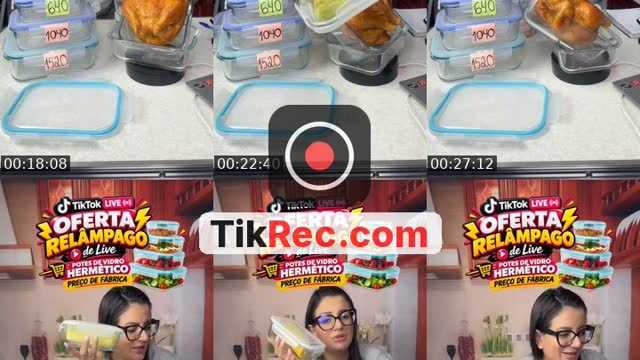 TikTok live: Kit de Potes de Vidro Hermético by @suelemshop