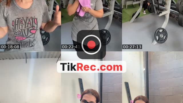 TikTok live: En el gimnasio pierna glúteos by @gilma_ant_hz