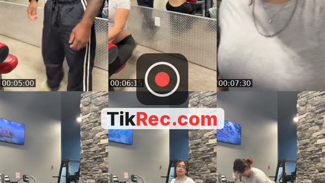 TikTok live: Getting clapped at the gym by @alys2hot4u