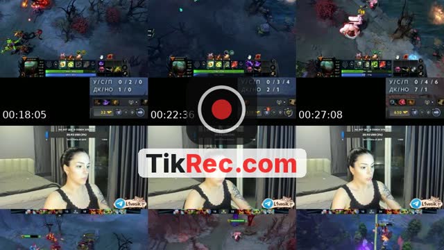 TikTok live: тянка в доте (сегодня серьезная) by @l1vasik