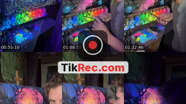 TikTok live: Painting Glowing worlds by @joachim.ingulstadart