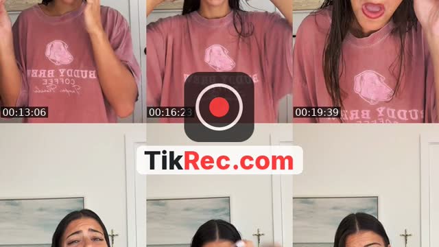 TikTok live: grwm for dinner by @ellierwatson