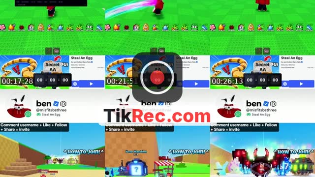 TikTok live: Steal An Egg by @misfitslive