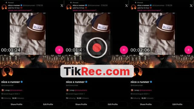 @nicorunnerx TikTok live from 2026-09-28